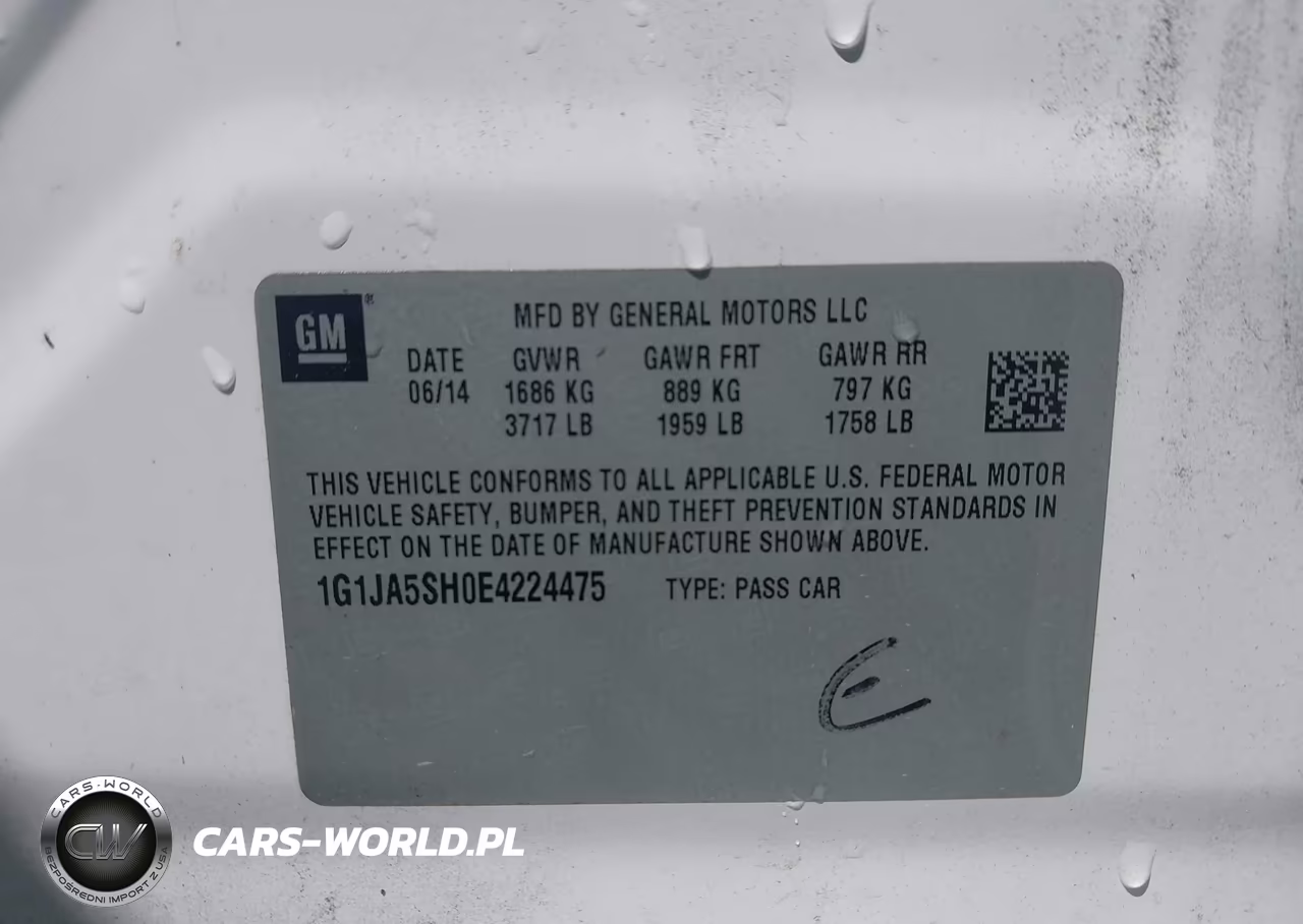 2014 Chevrolet Sonic Ls Auto VIN:1G1JA5SH0E4224475 - 9