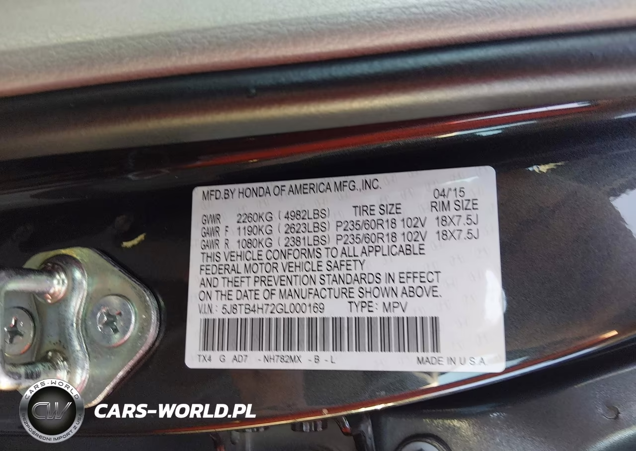 2016 Acura Rdx Advance Package VIN:5J8TB4H72GL000169 - 9