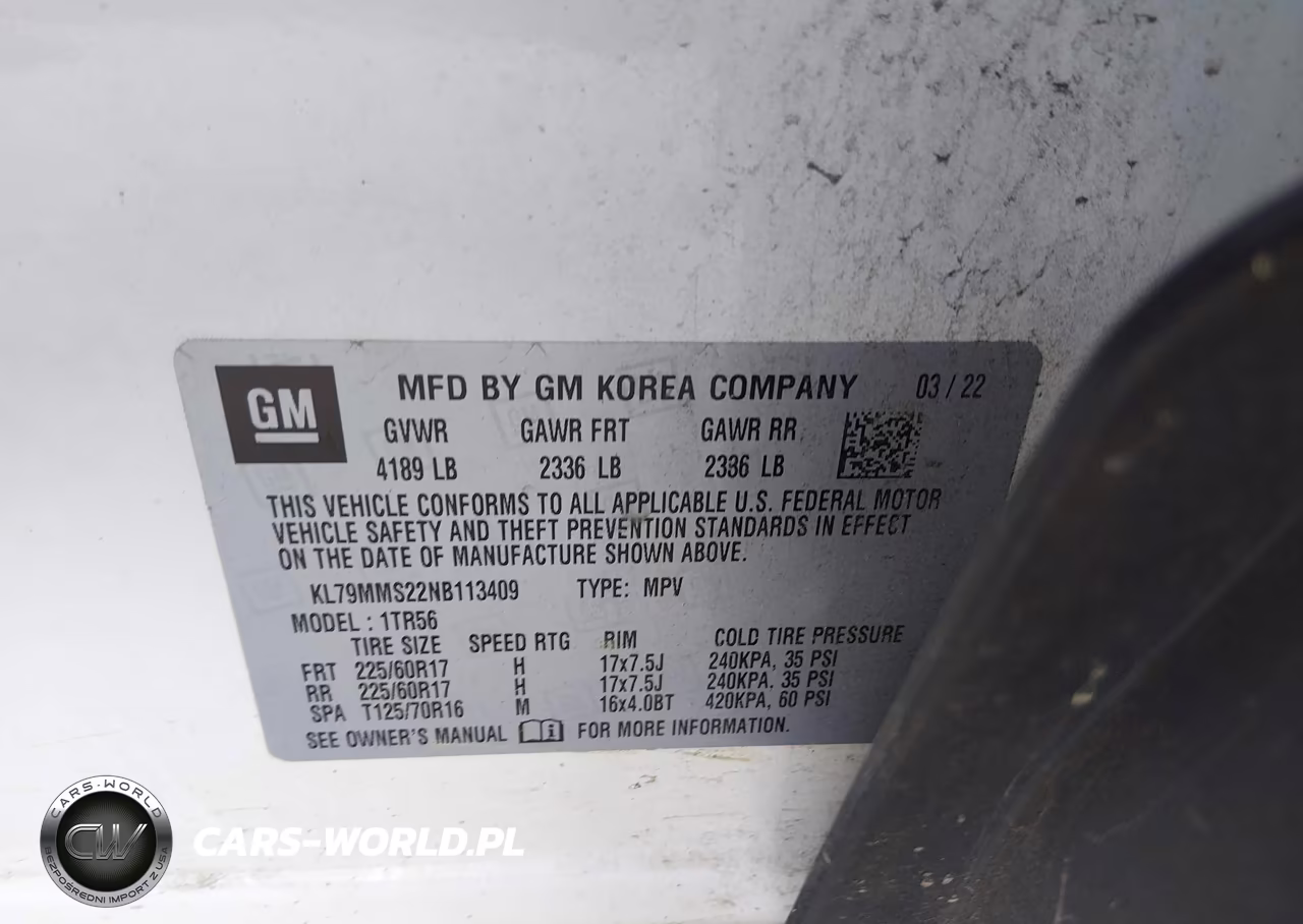 2022 Chevrolet Trailblazer Fwd Ls VIN:KL79MMS22NB113409 - 9