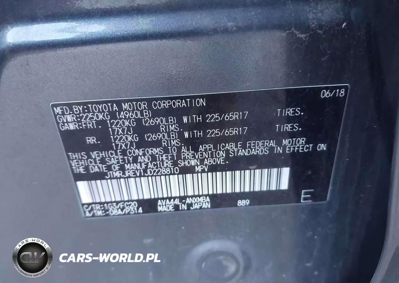 2018 Toyota Rav4 Hybrid Xle VIN:JTMRJREV1JD228810 - 9