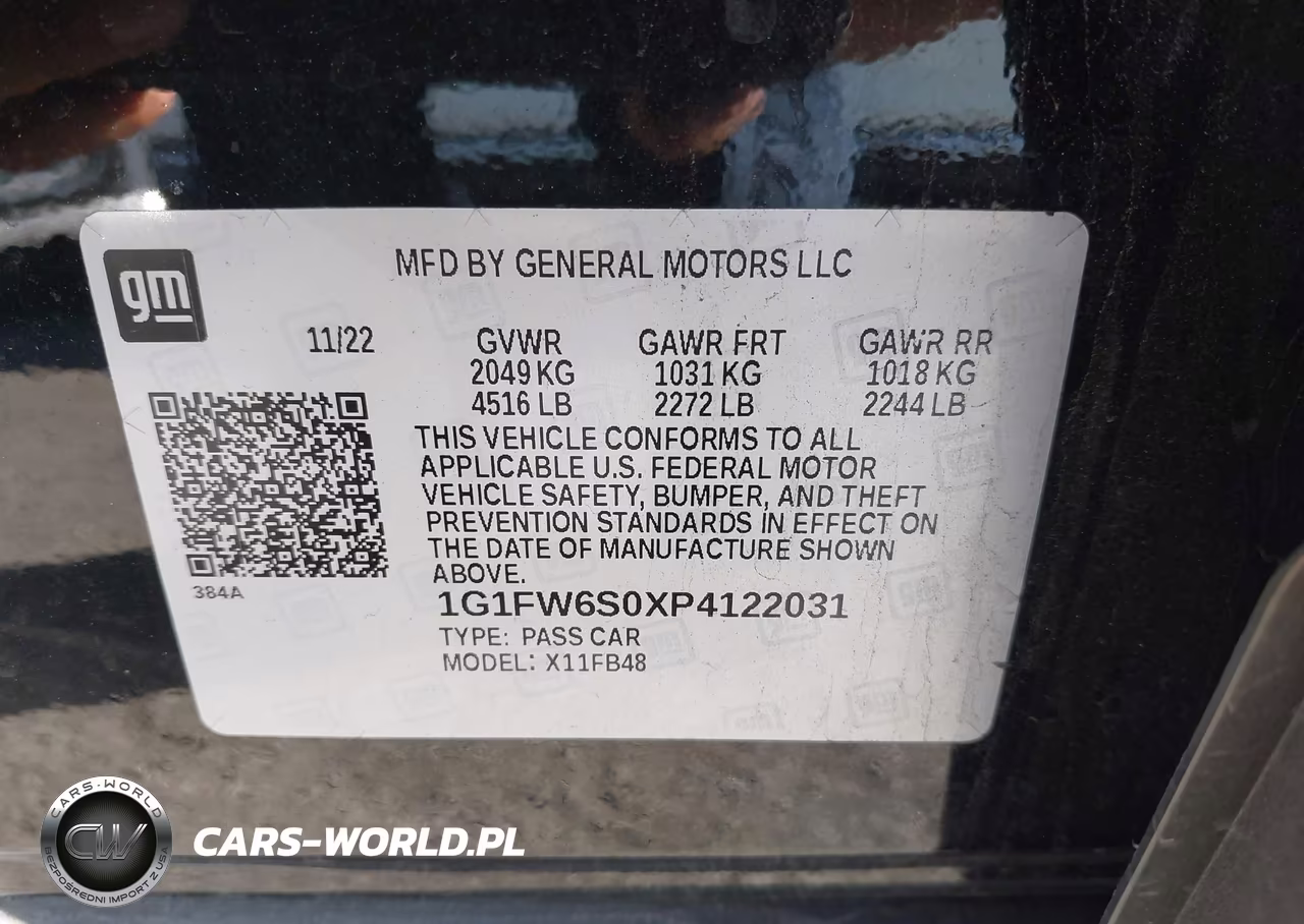 2023 Chevrolet Bolt Ev Fwd 1Lt VIN:1G1FW6S0XP4122031 - 9