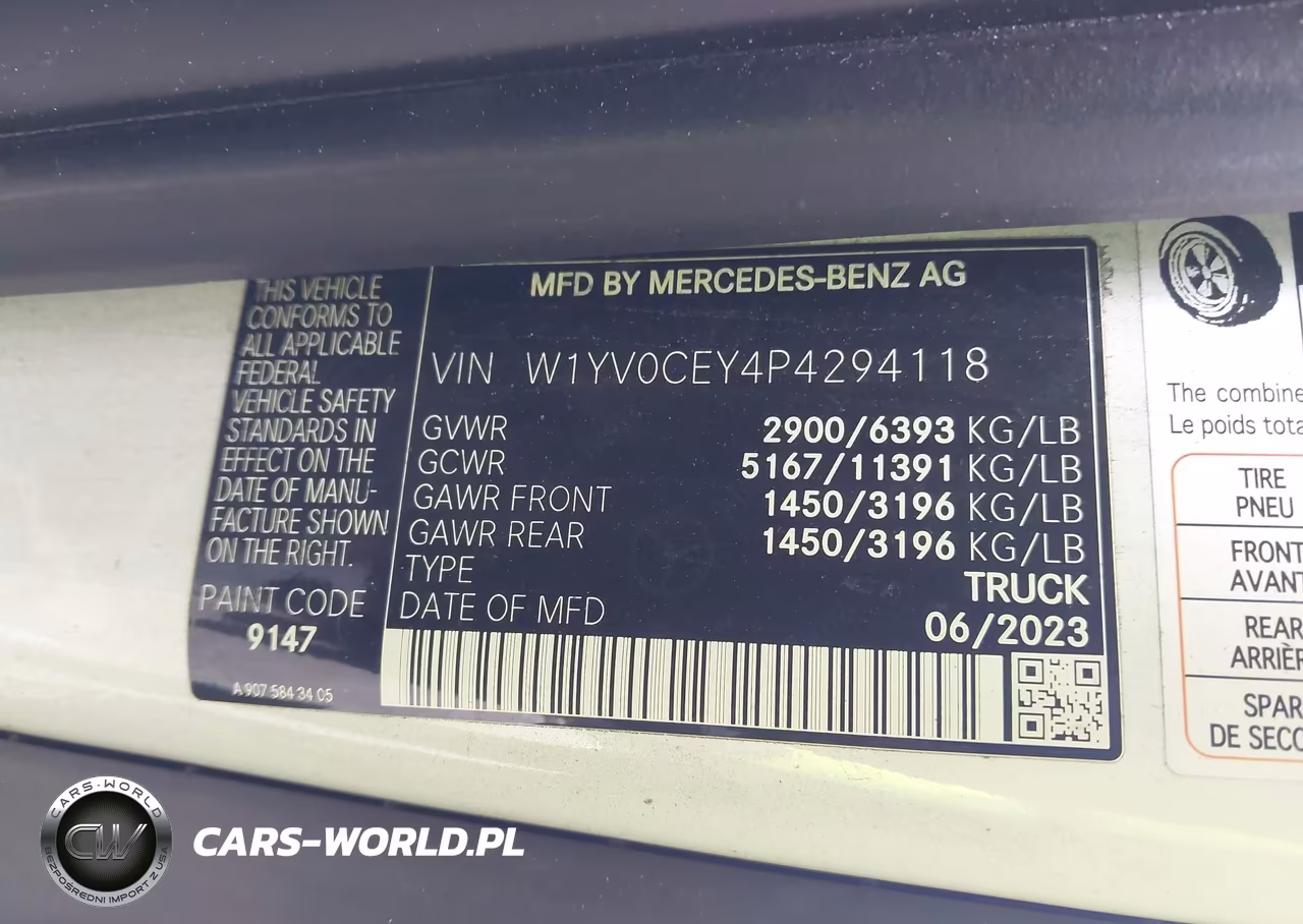 2023 Mercedes-Benz Metris VIN:W1YV0CEY4P4294118 - 9