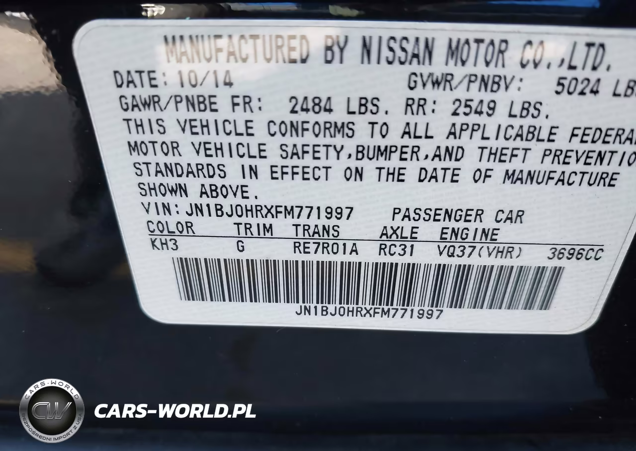2015 Infiniti Qx50 Journey VIN:JN1BJ0HRXFM771997 - 9