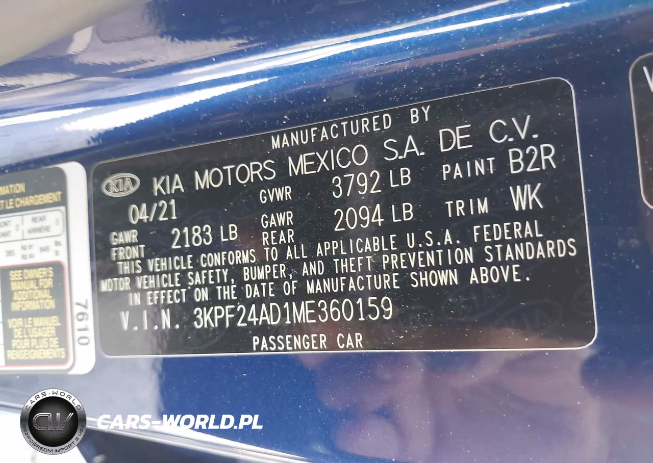 2021 Kia Forte Lxs VIN:3KPF24AD1ME360159 - 9