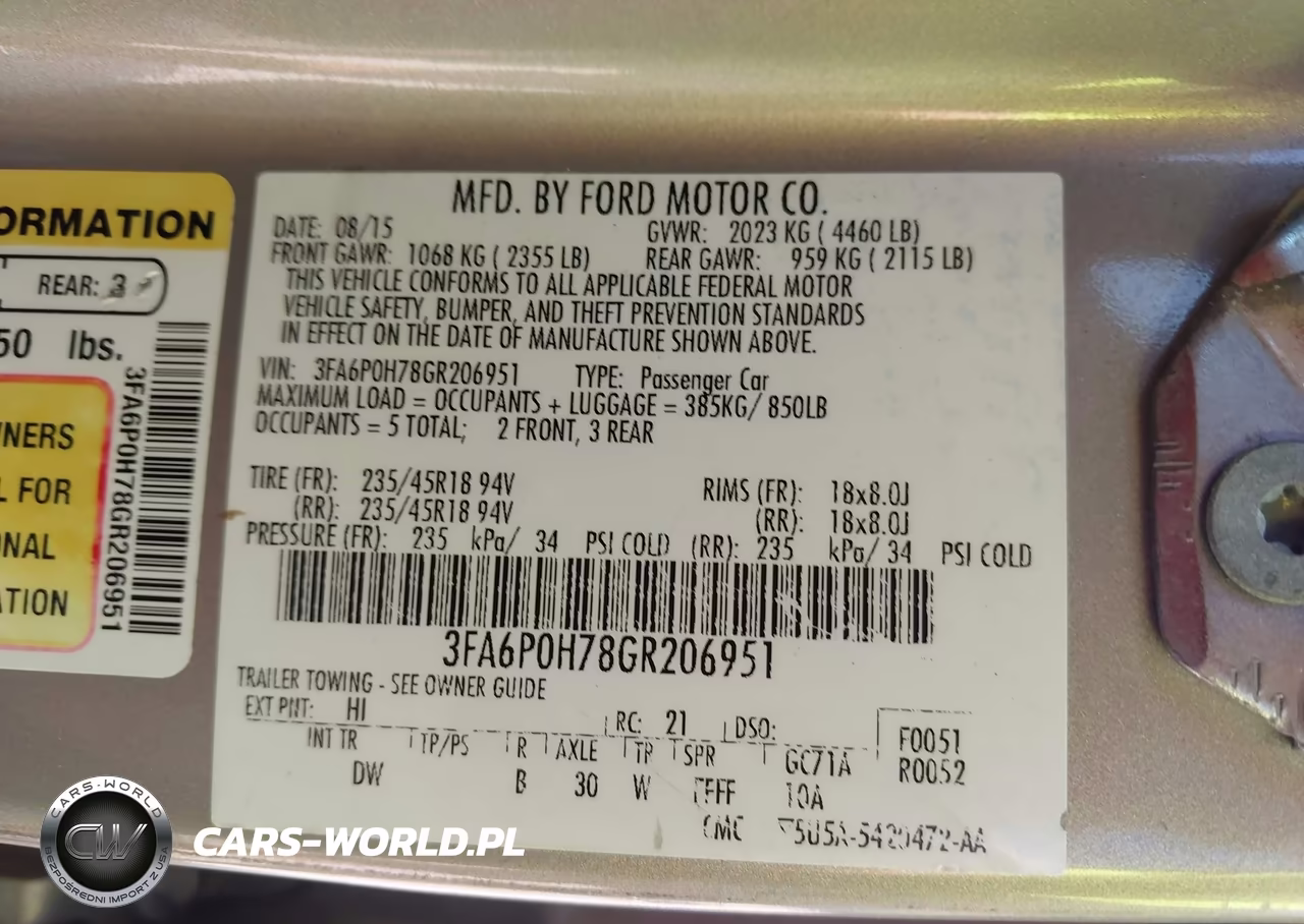 2016 Ford Fusion Se VIN:3FA6P0H78GR206951 - 9
