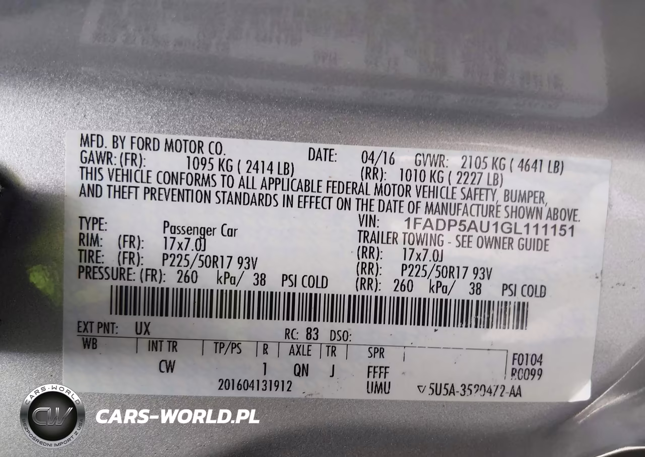 2016 Ford C-Max Hybrid Se VIN:1FADP5AU1GL111151 - 9