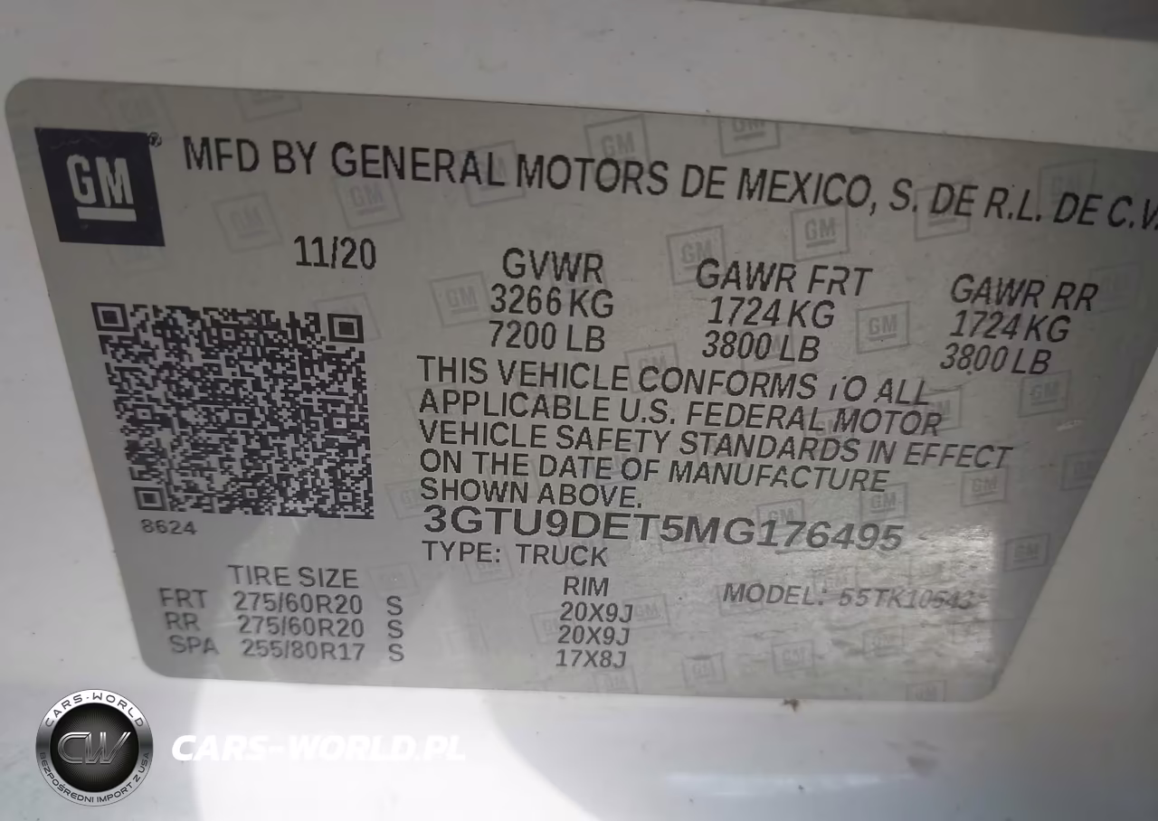 2021 GMC Sierra 1500 4Wd Short Box Slt VIN:3GTU9DET5MG176495 - 9