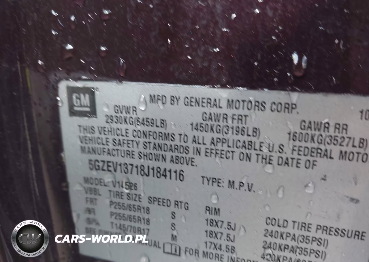 2008 Saturn Outlook Xe VIN:5GZEV13718J184116 - 9