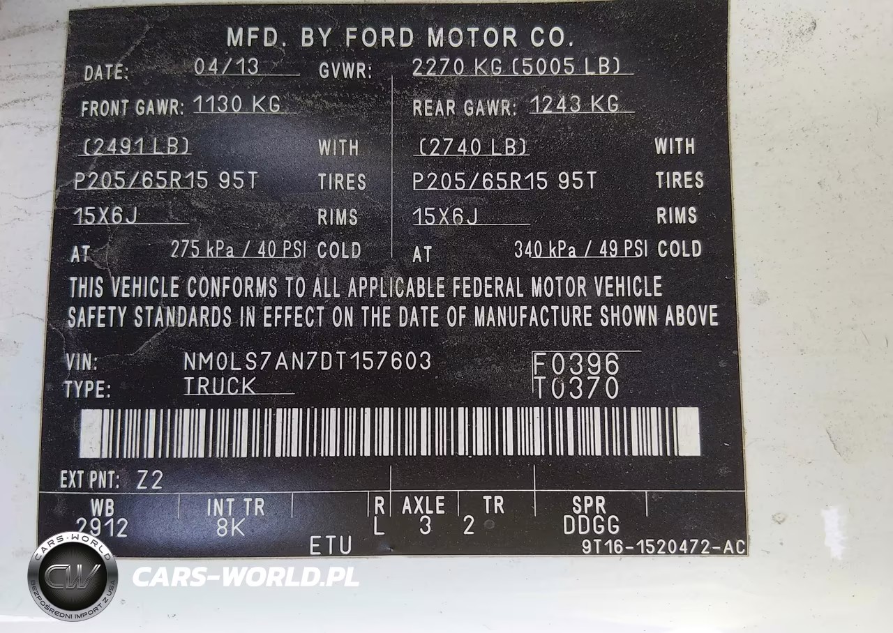 2013 Ford Transit Connect Xl VIN:NM0LS7AN7DT157603 - 9