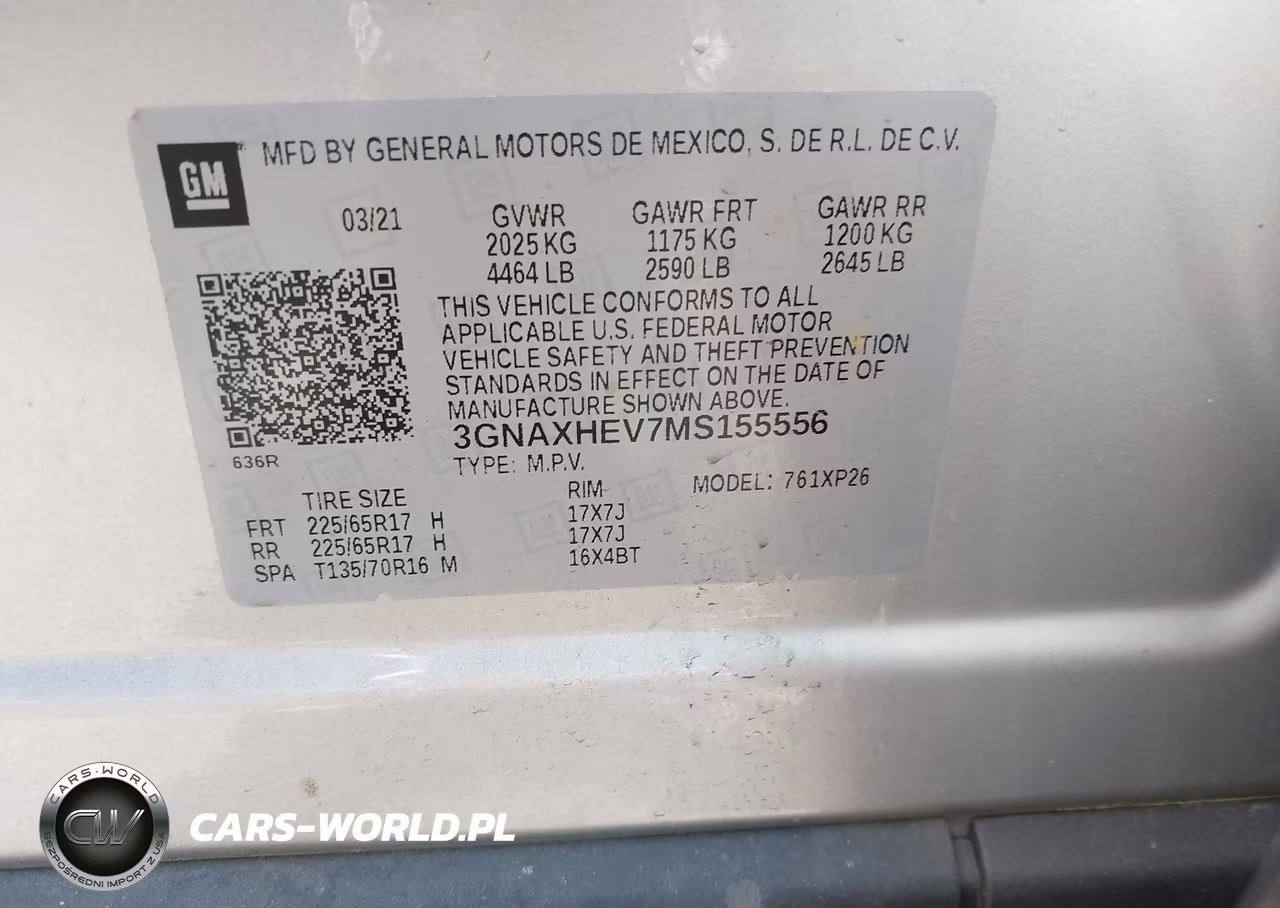 2021 Chevrolet Equinox Fwd Ls VIN:3GNAXHEV7MS155556 - 9
