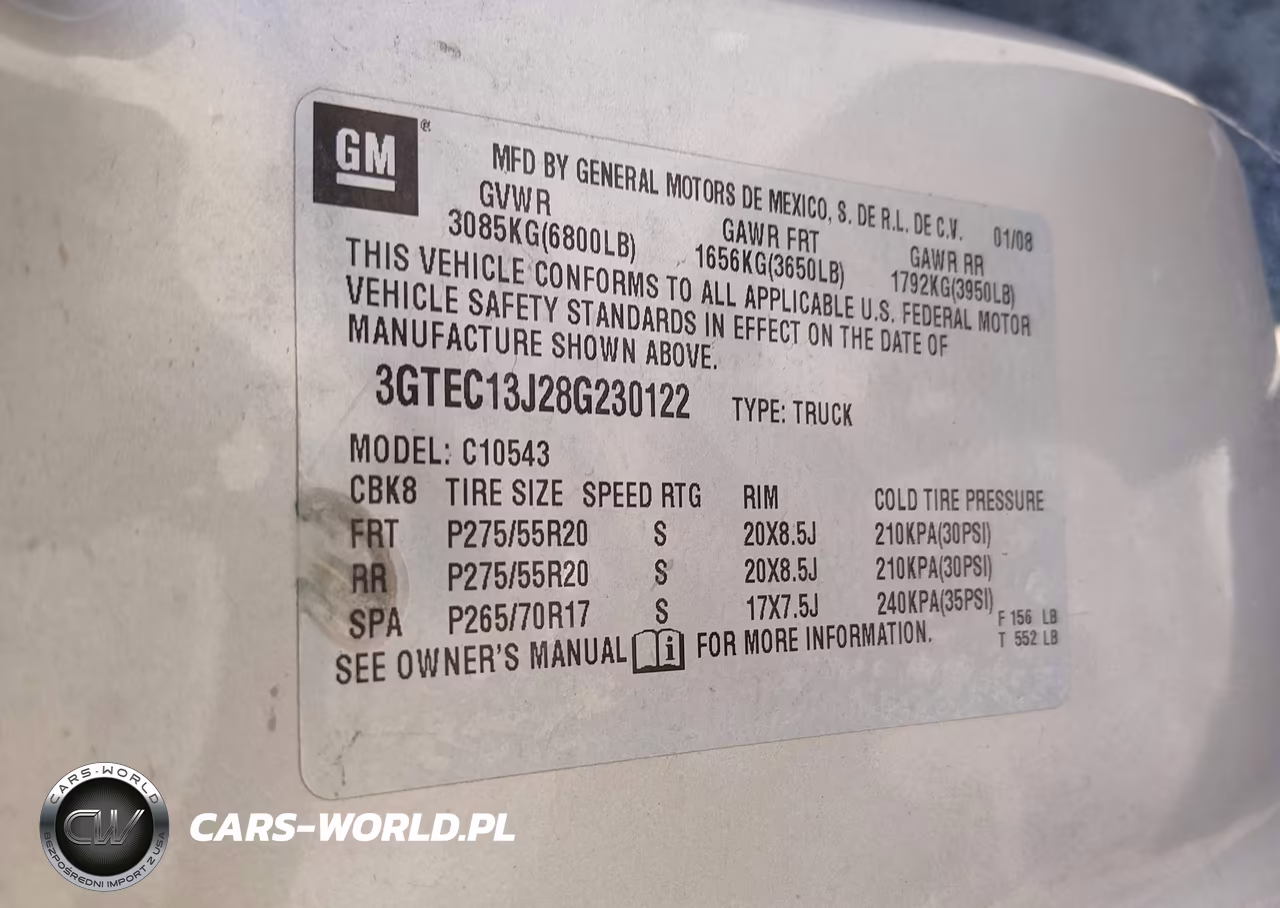 2008 GMC Sierra 1500 Sle1 VIN:3GTEC13J28G230122 - 9