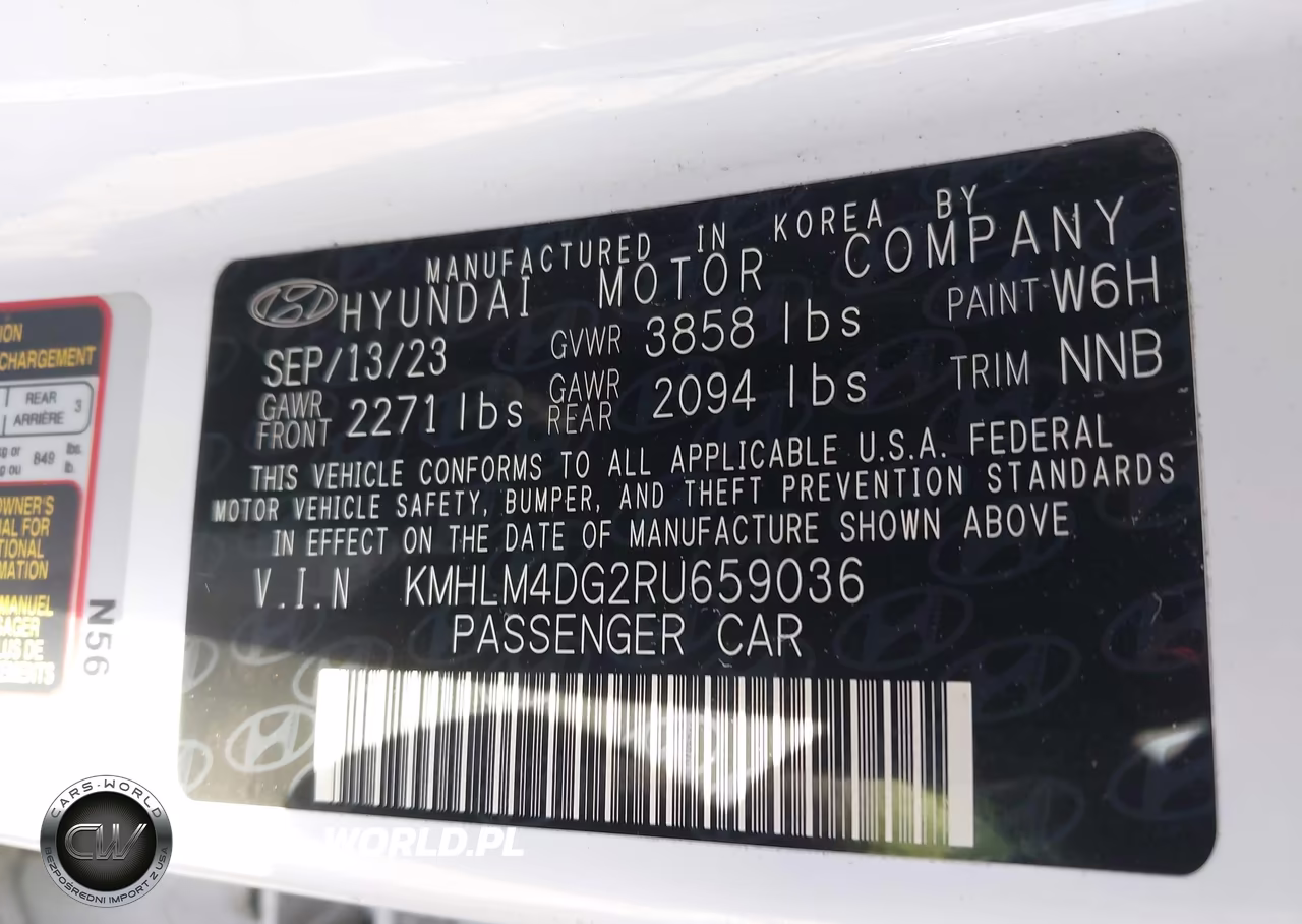 2024 Hyundai Elantra Sel VIN:KMHLM4DG2RU659036 - 9