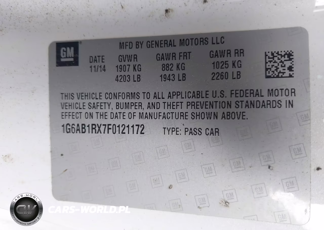 2015 Cadillac Ats Luxury VIN:1G6AB1RX7F0121172 - 9