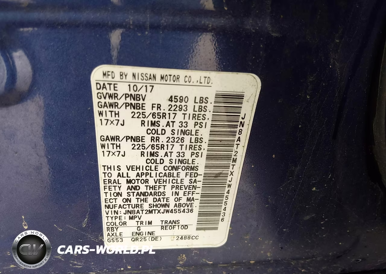 2018 Nissan Rogue Sv VIN:JN8AT2MTXJW455436 - 9