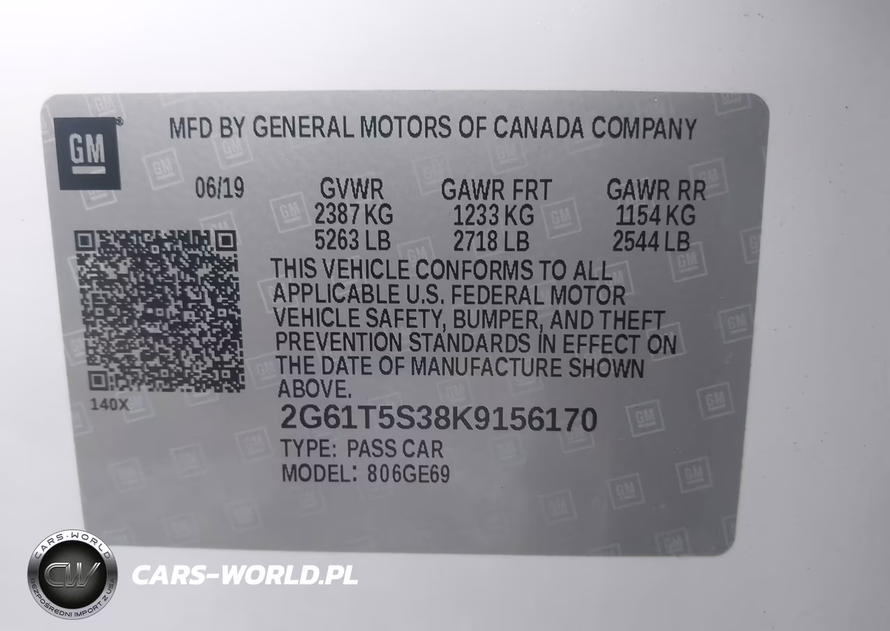 2019 Cadillac Xts Platinum VIN:2G61T5S38K9156170 - 9