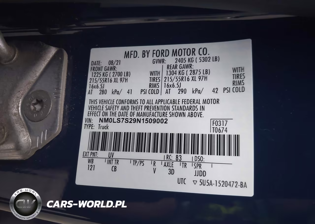 2022 Ford Transit Connect Xl VIN:NM0LS7S29N1509002 - 9