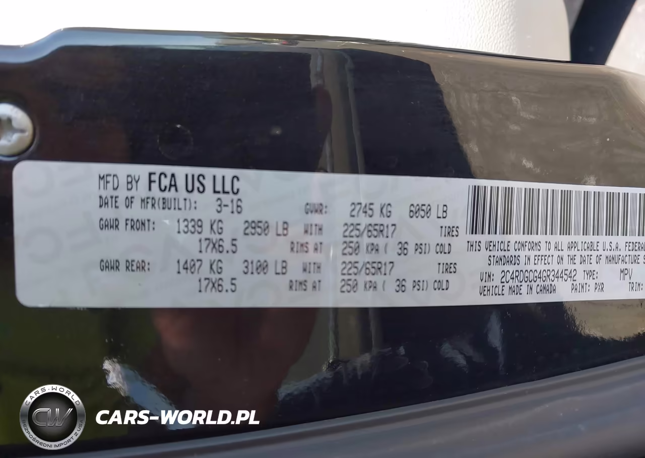 2016 Dodge Grand Caravan Sxt VIN:2C4RDGCG4GR344542 - 9