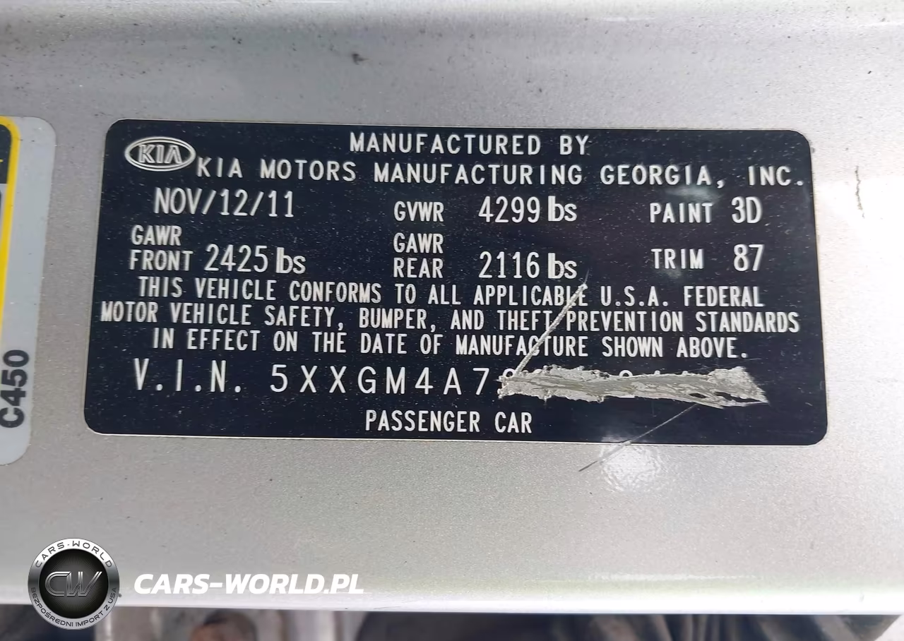 2012 Kia Optima Lx VIN:5XXGM4A76CG024120 - 9