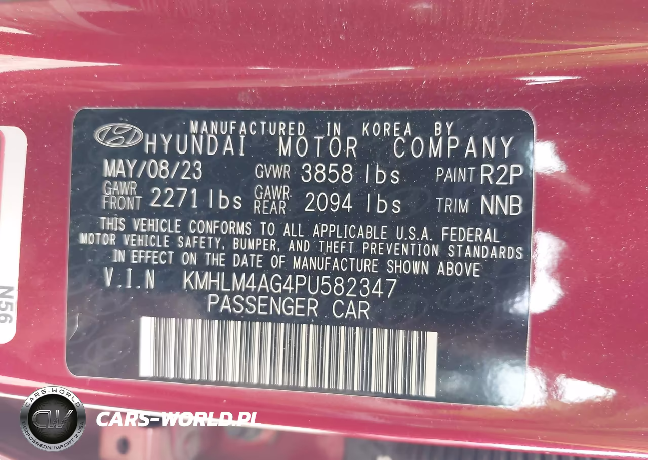 2023 Hyundai Elantra Sel VIN:KMHLM4AG4PU582347 - 9