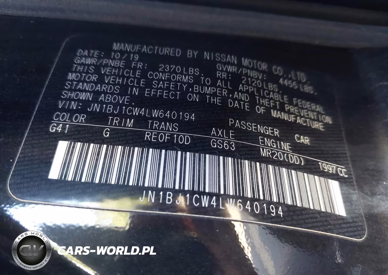 2020 Nissan Rogue Sport S Awd Xtronic Cvt VIN:JN1BJ1CW4LW640194 - 9