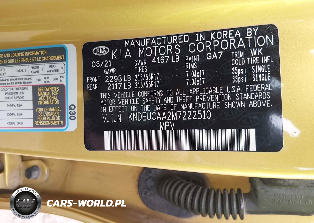 2021 Kia Seltos S VIN:KNDEUCAA2M7222510 - 9