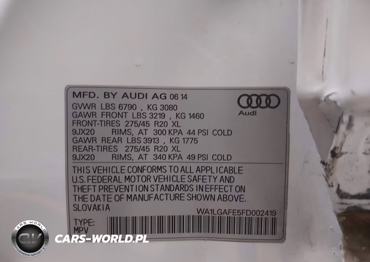 2015 Audi Q7 3.0T Premium VIN:WA1LGAFE5FD002419 - 9