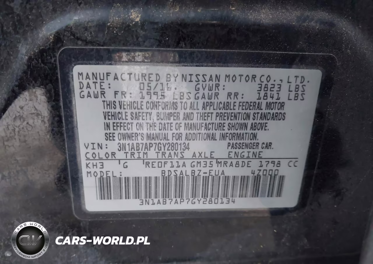 2016 Nissan Sentra S VIN:3N1AB7AP7GY280134 - 9