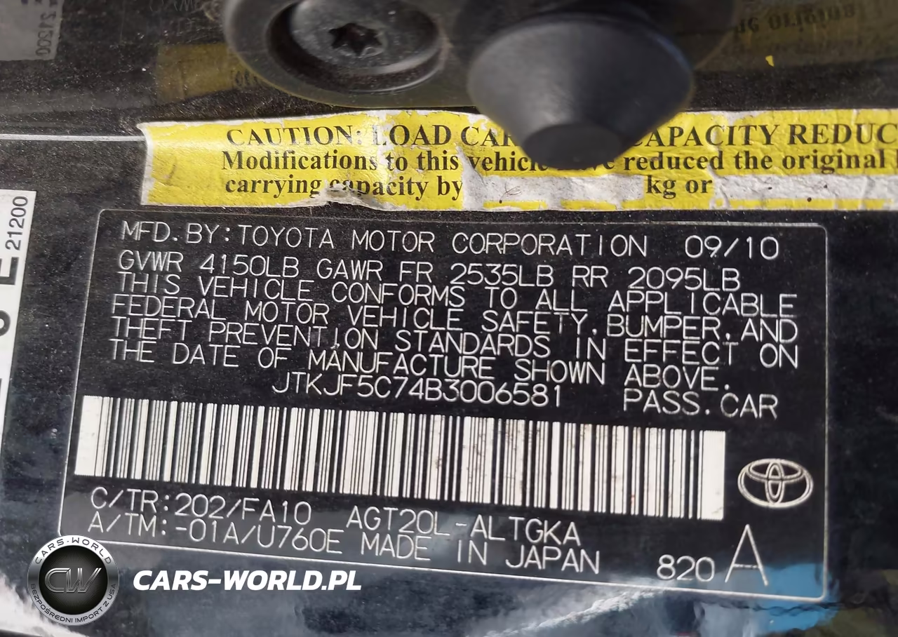 2011 Scion Tc VIN:JTKJF5C74B3006581 - 9