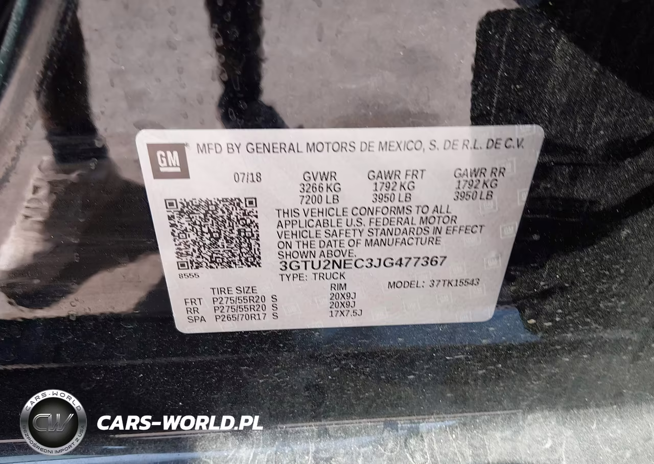 2018 GMC Sierra 1500 Slt VIN:3GTU2NEC3JG477367 - 9