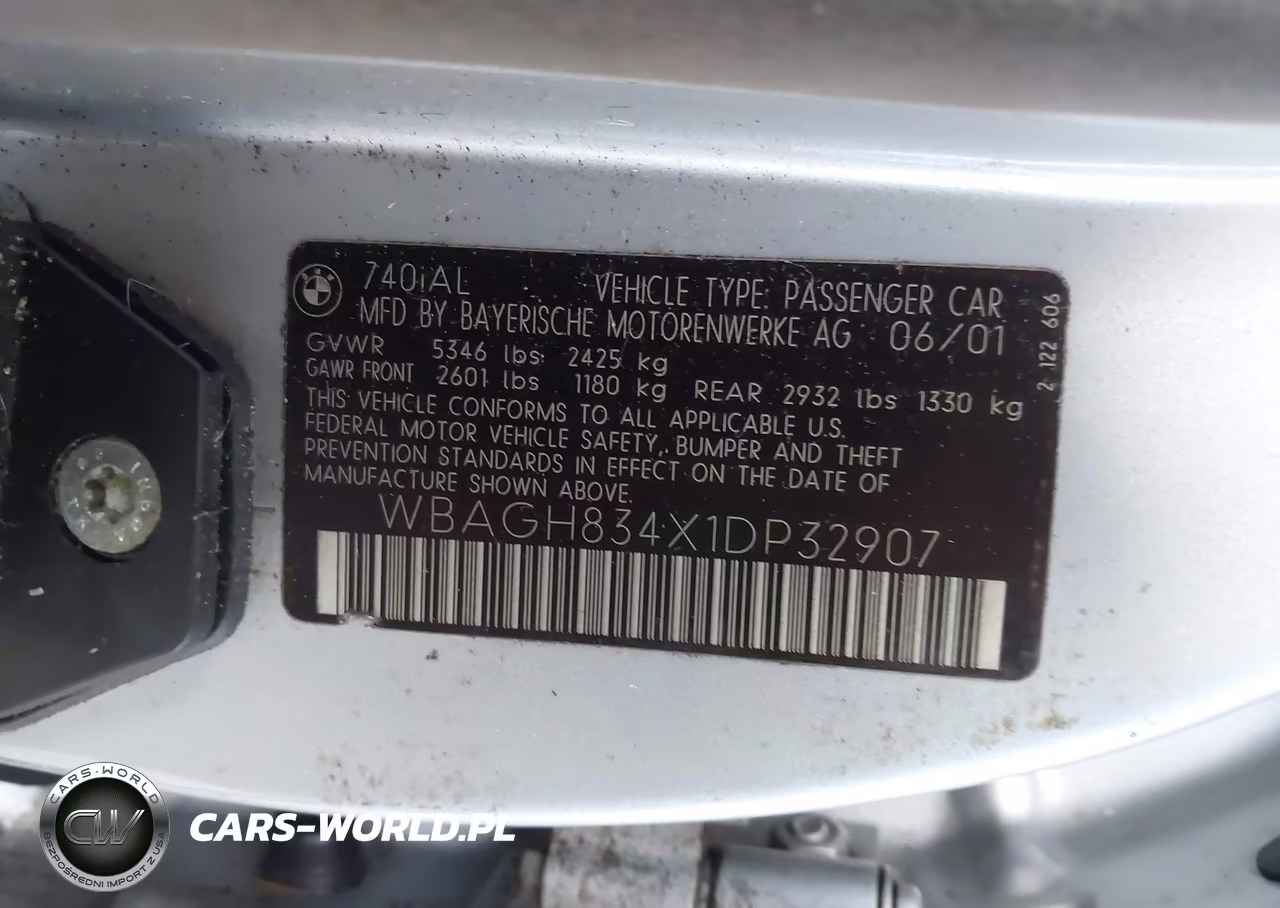 2001 BMW 740Il VIN:WBAGH834X1DP32907 - 9