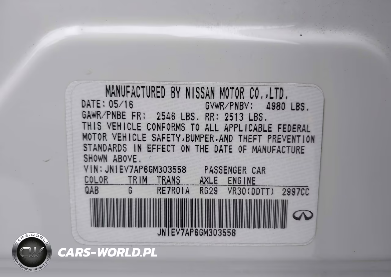 2016 Infiniti Q50 3.0T Premium VIN:JN1EV7AP6GM303558 - 17