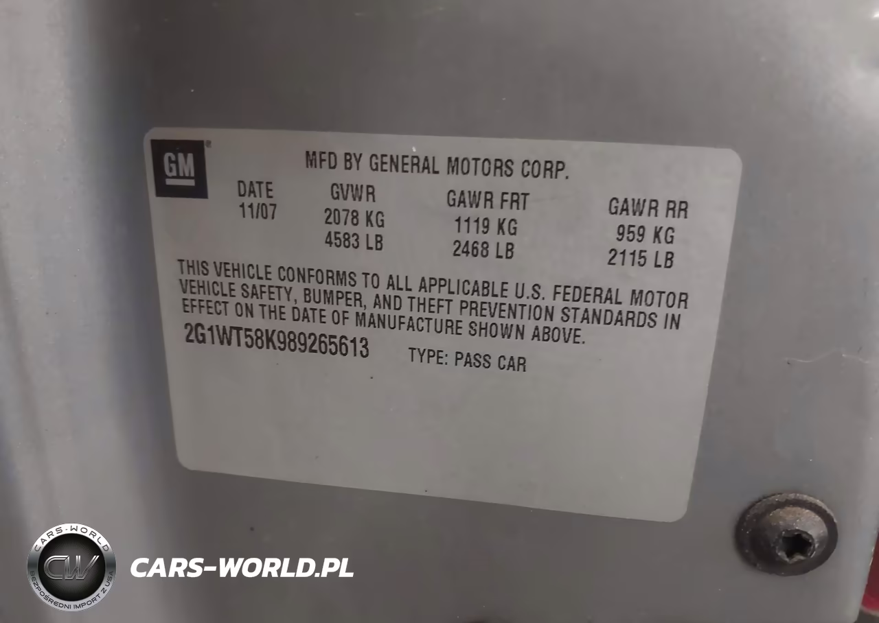 2008 Chevrolet Impala Lt VIN:2G1WT58K989265613 - 9