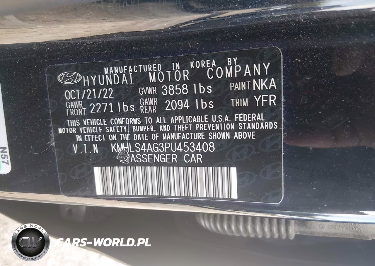 2023 Hyundai Elantra Sel VIN:KMHLS4AG3PU453408 - 9