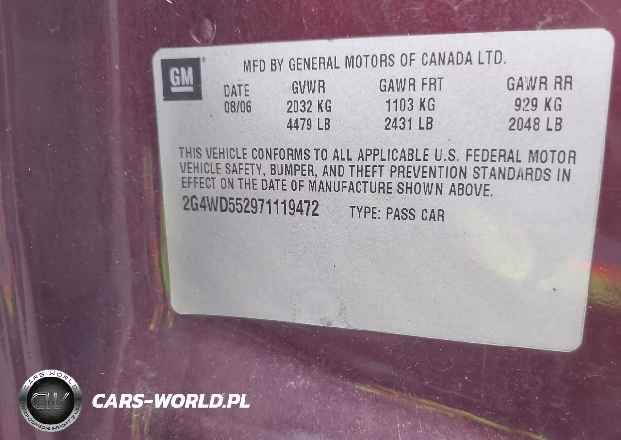 2007 Buick Lacrosse Cxl VIN:2G4WD552971119472 - 9