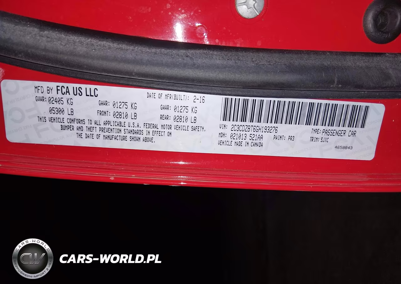 2016 Dodge Challenger R-T Plus Shaker VIN:2C3CDZBT6GH193276 - 9