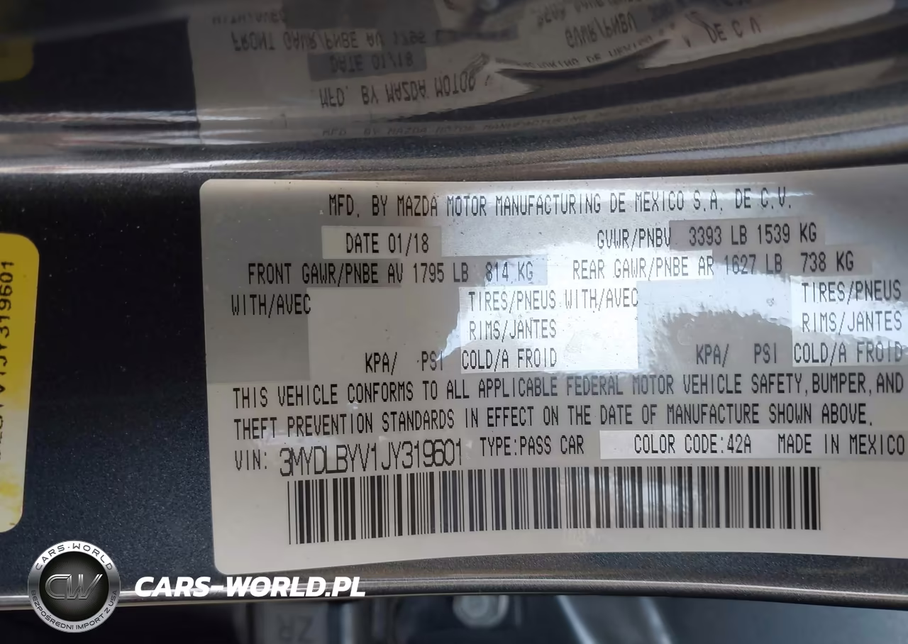 2018 Toyota Yaris Ia VIN:3MYDLBYV1JY319601 - 9