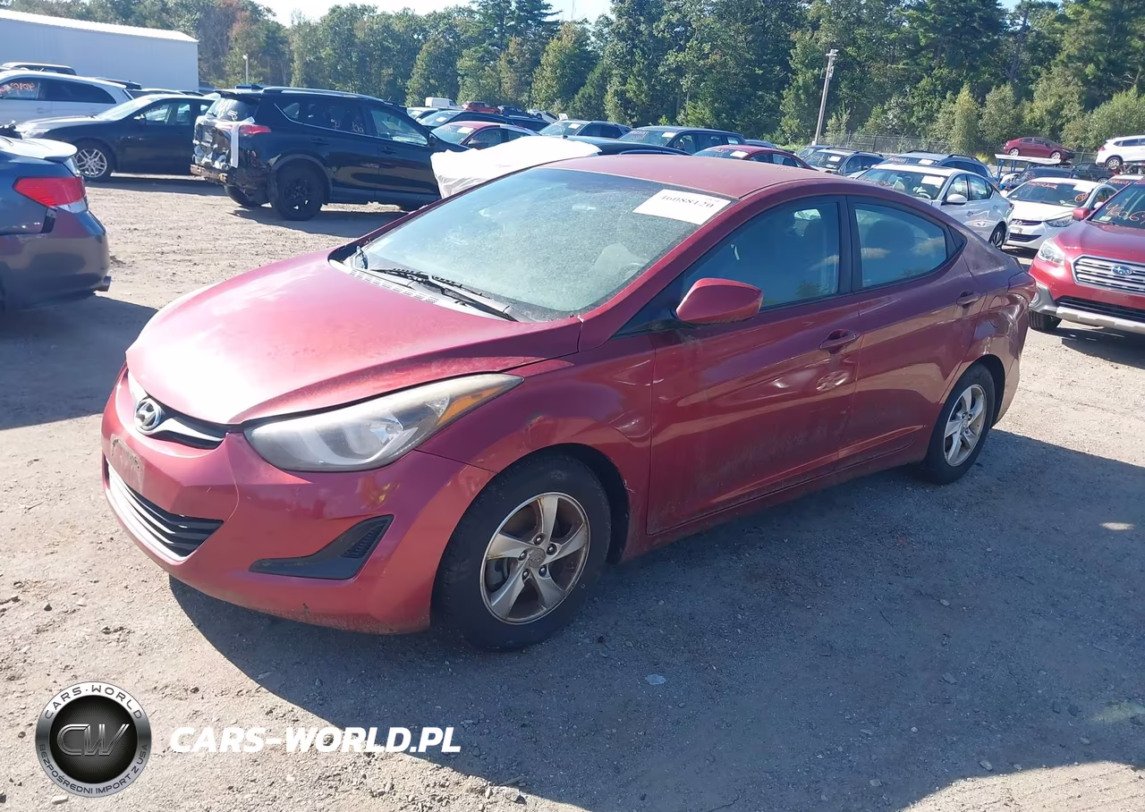 2014 Hyundai Elantra Se VIN:5NPDH4AE2EH535952 - 2