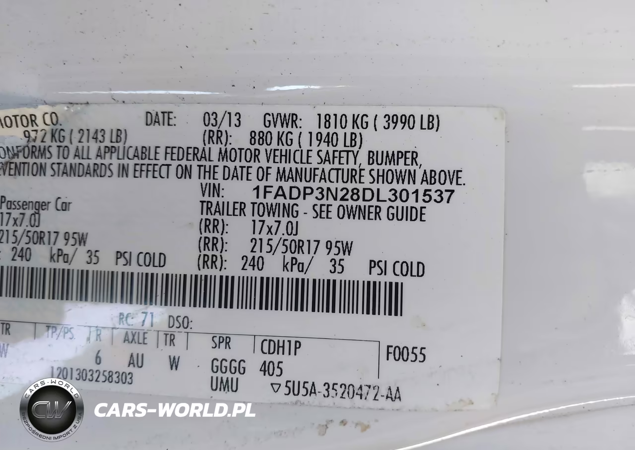 2013 Ford Focus Titanium VIN:1FADP3N28DL301537 - 9