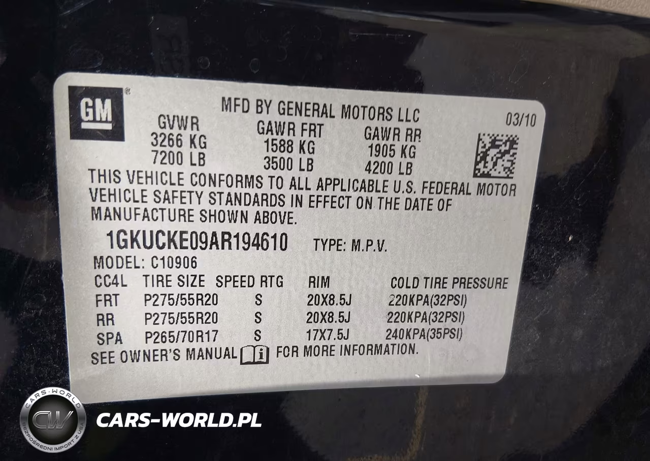 2010 GMC Yukon Xl 1500 Slt VIN:1GKUCKE09AR194610 - 9