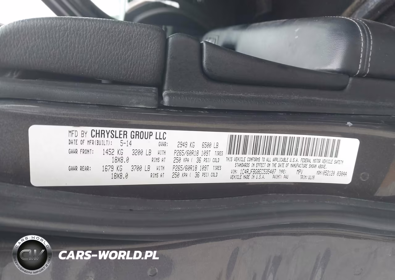 2014 Jeep Grand Cherokee Limited VIN:1C4RJFBG8EC535407 - 9