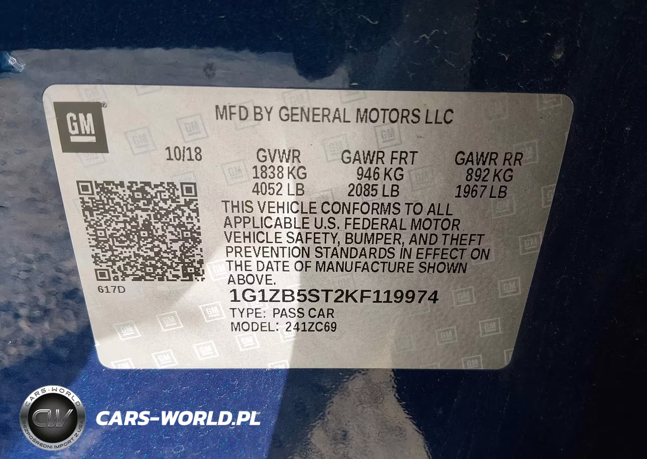 2019 Chevrolet Malibu 1Ls VIN:1G1ZB5ST2KF119974 - 9