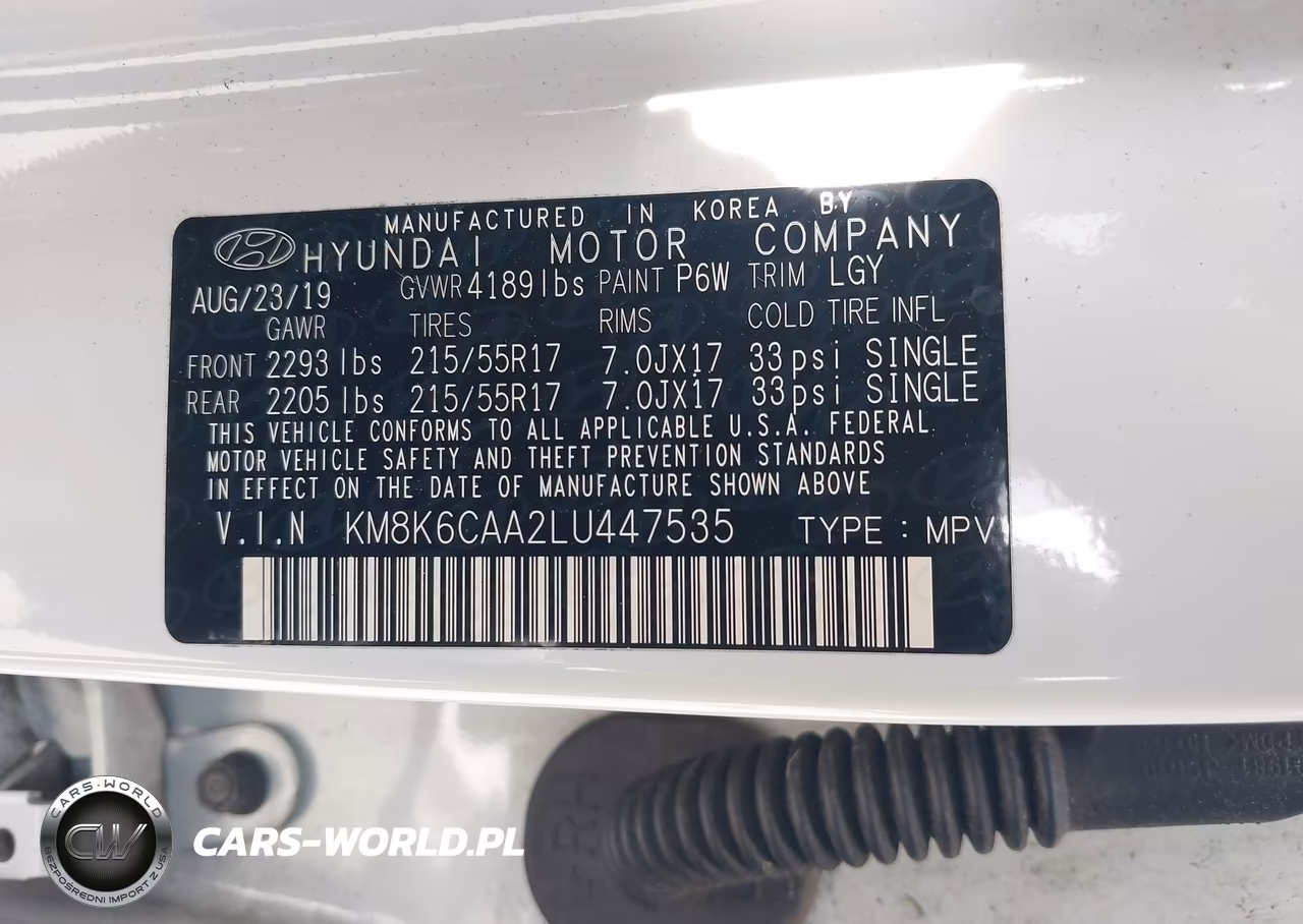 2020 Hyundai Kona Sel Plus VIN:KM8K6CAA2LU447535 - 9