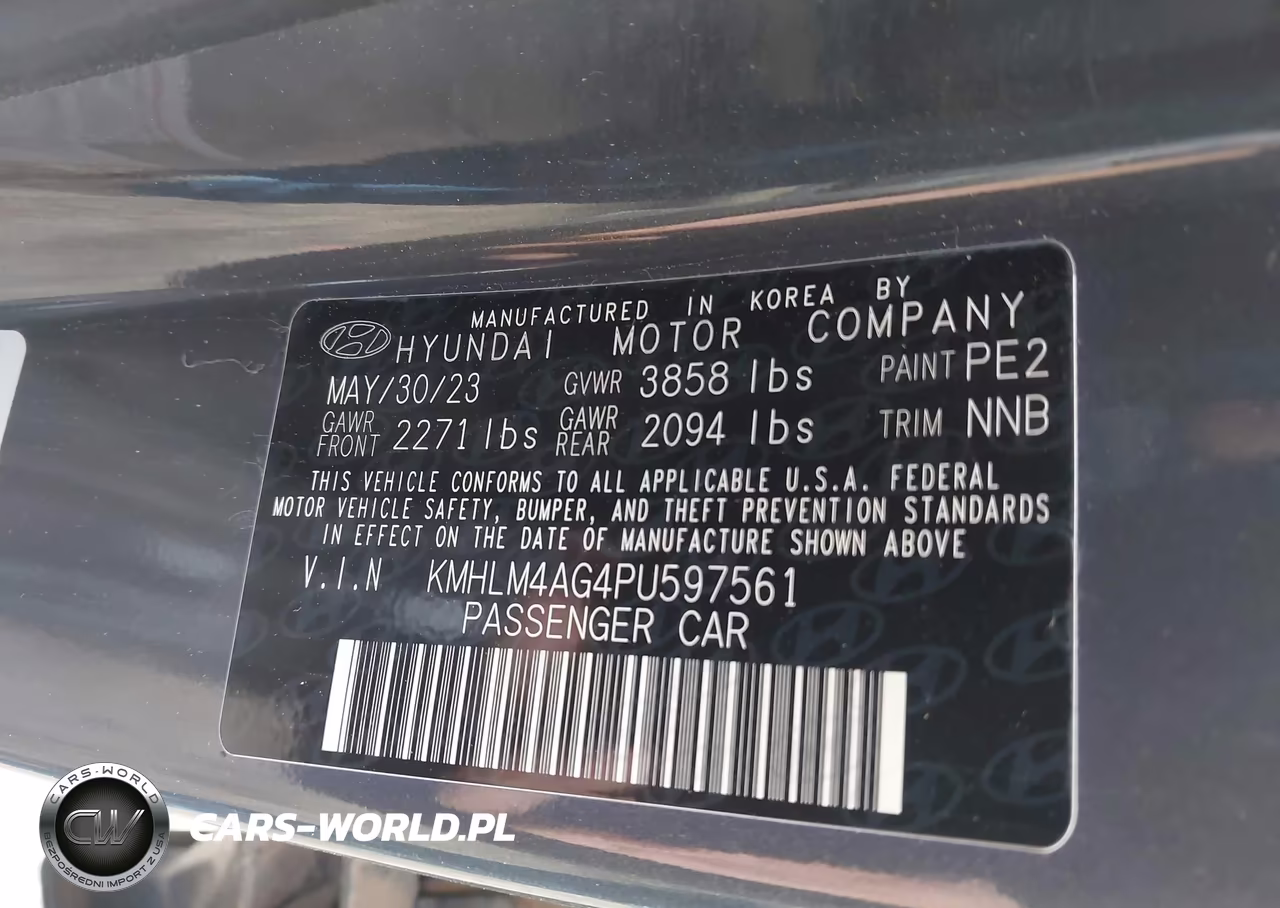 2023 Hyundai Elantra Sel VIN:KMHLM4AG4PU597561 - 9