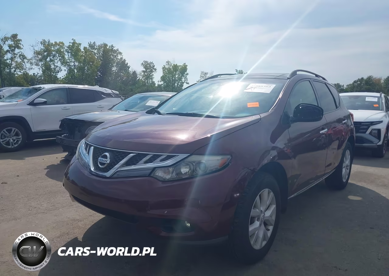 2011 Nissan Murano Sl VIN:JN8AZ1MW4BW158103 - 2