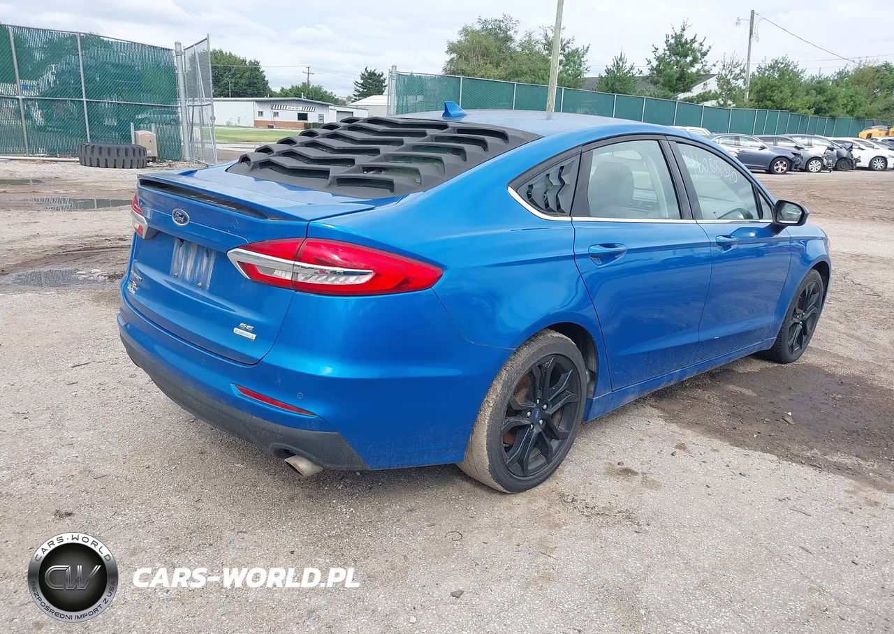 2020 Ford Fusion Se VIN:3FA6P0HD4LR166576 - 4