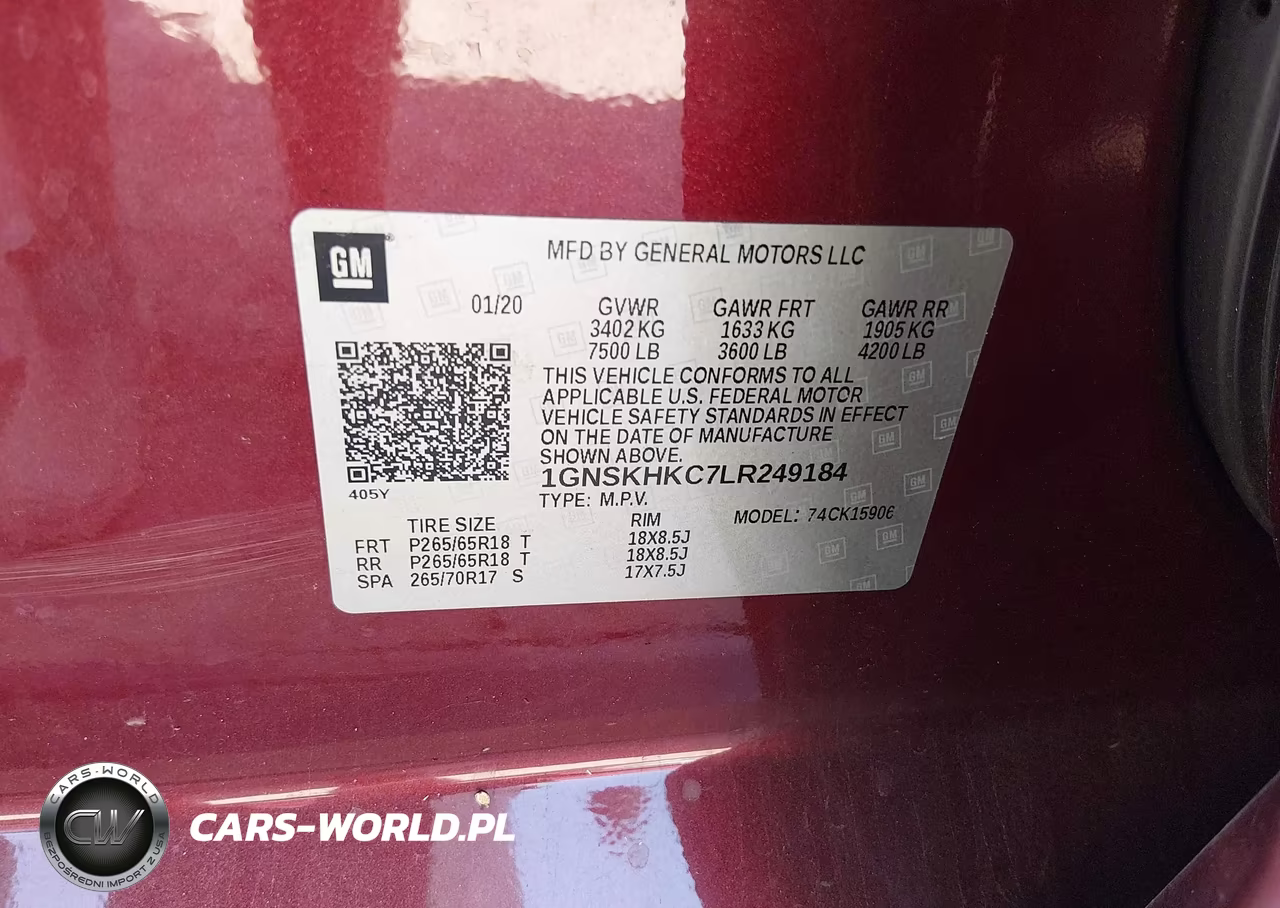 2020 Chevrolet Suburban 4Wd Lt VIN:1GNSKHKC7LR249184 - 9