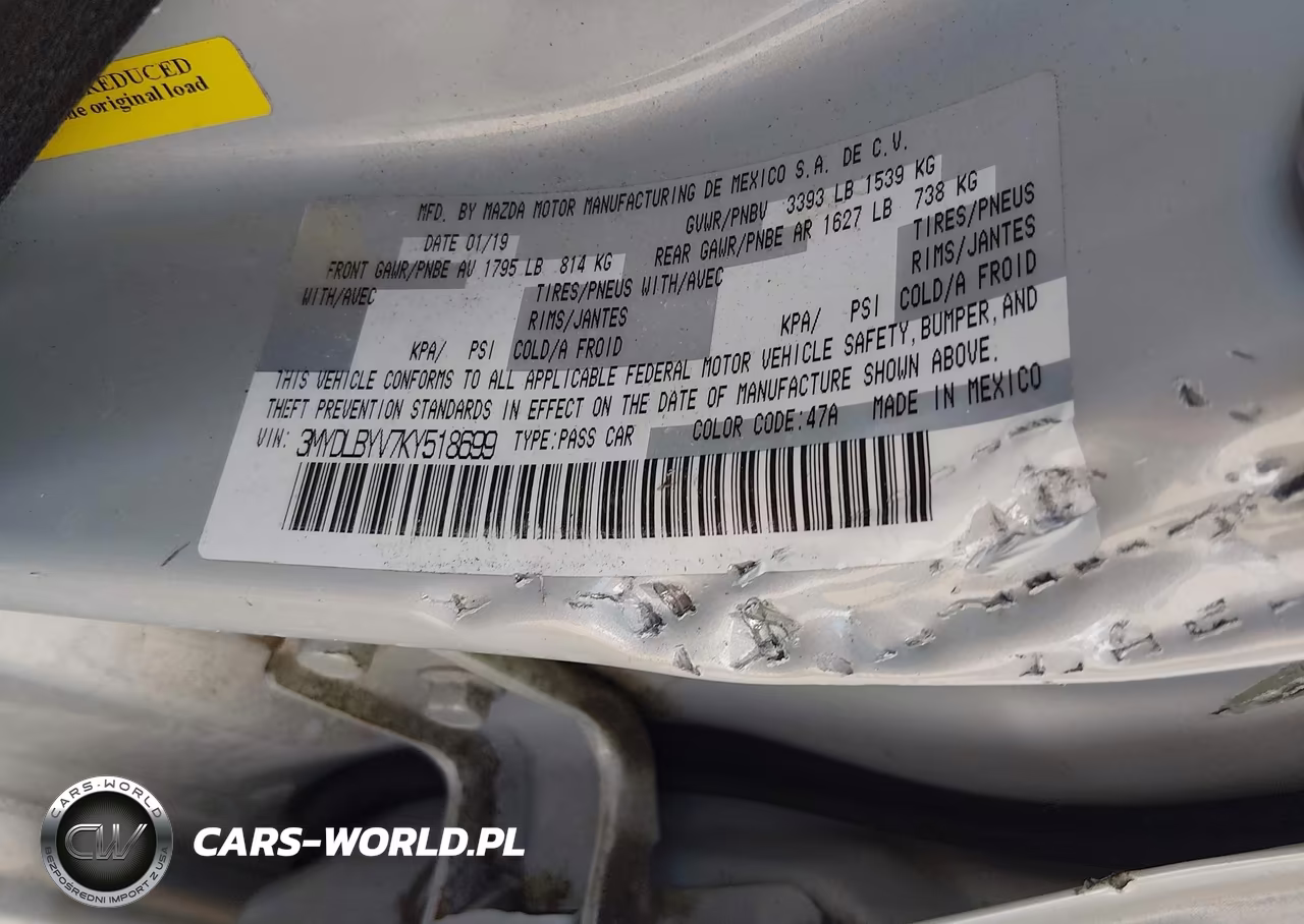 2019 Toyota Yaris Le VIN:3MYDLBYV7KY518699 - 9