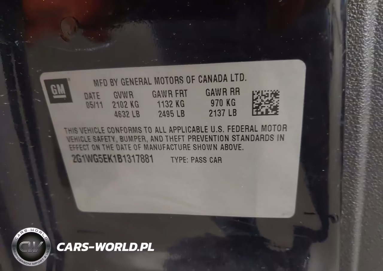 2011 Chevrolet Impala Lt VIN:2G1WG5EK1B1317881 - 9