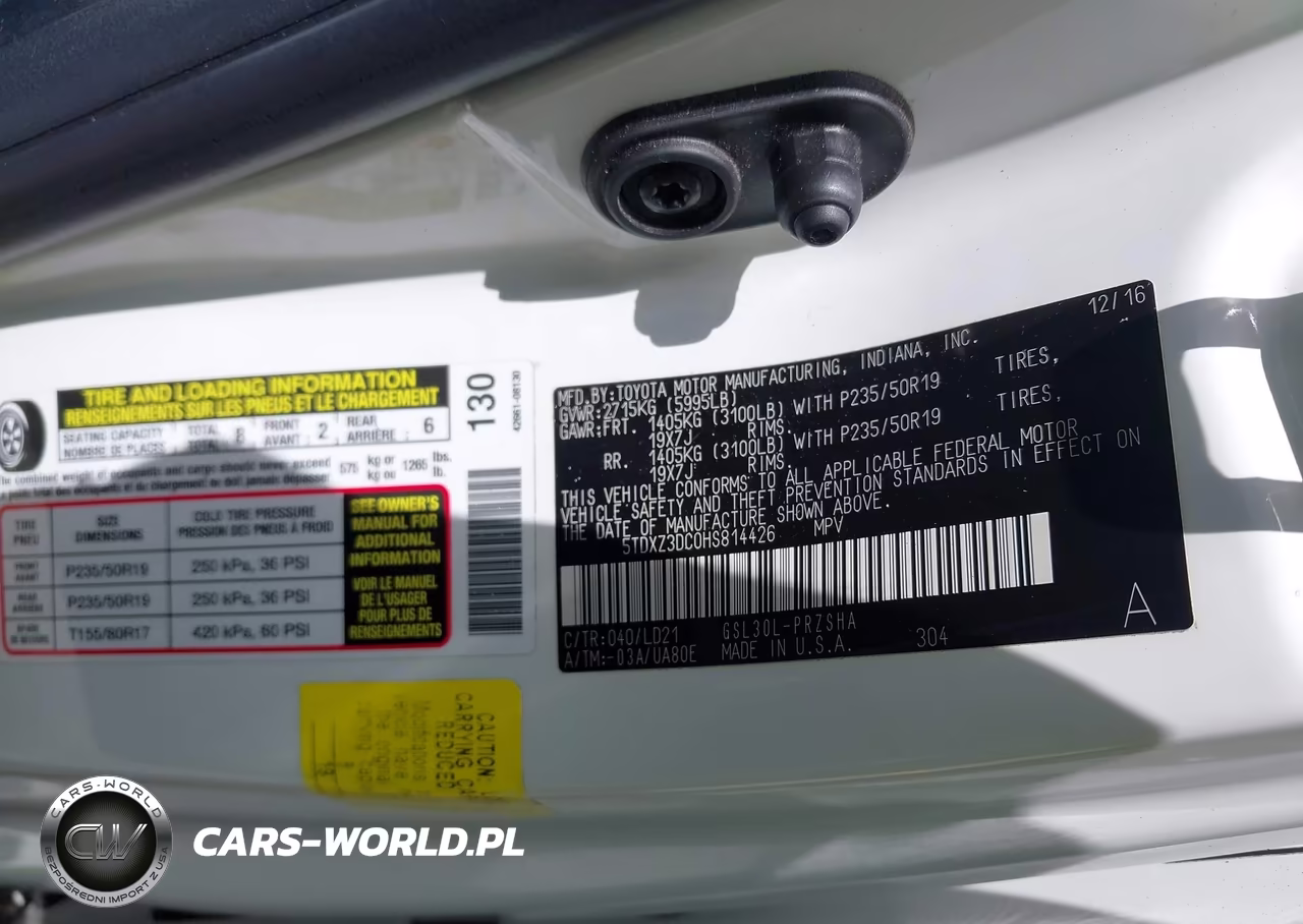 2017 Toyota Sienna Se Premium 8 Passenger VIN:5TDXZ3DC0HS814426 - 9