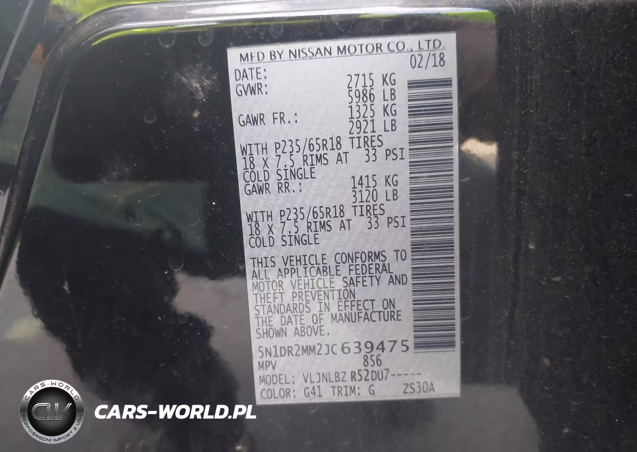 2018 Nissan Pathfinder S VIN:5N1DR2MM2JC639475 - 9